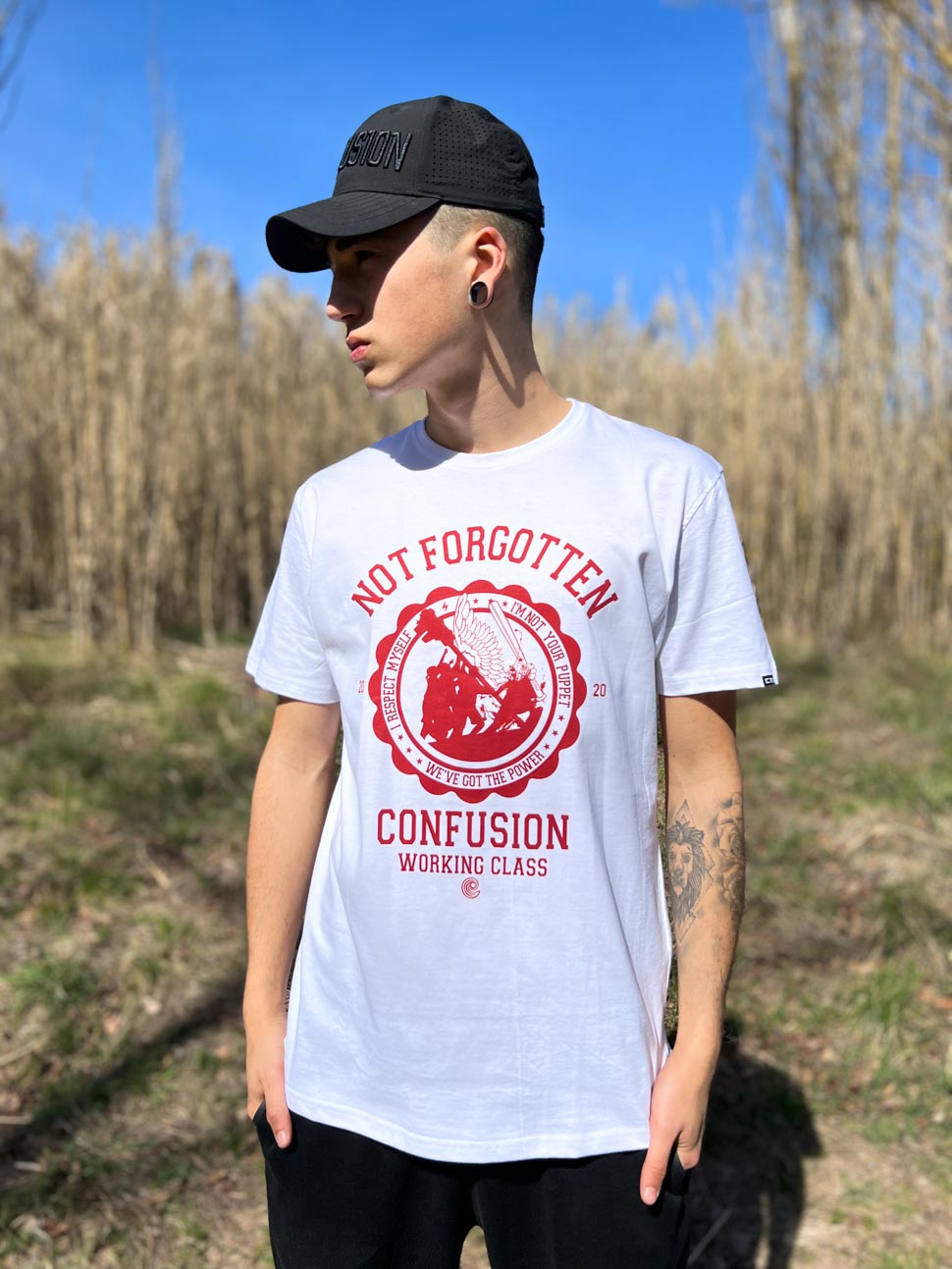 NOT FORGOTTEN WHITE TSHIRT LIMITED EDITION