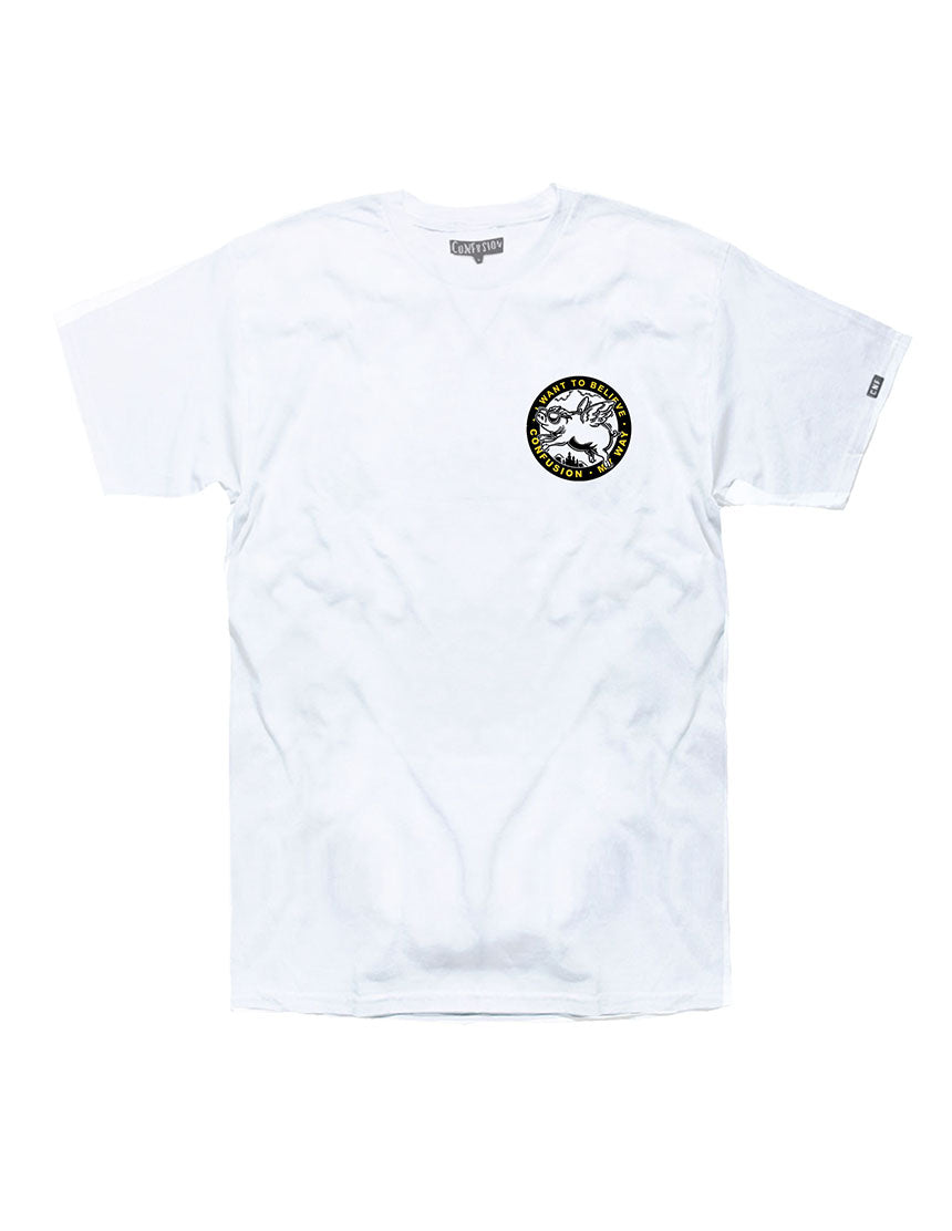 BELIEVE WHITE TSHIRT