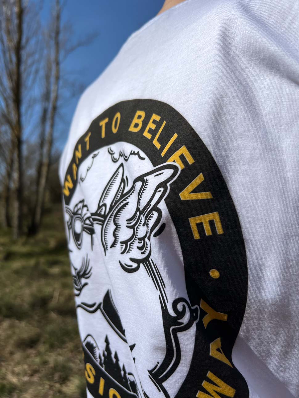 BELIEVE WHITE TSHIRT