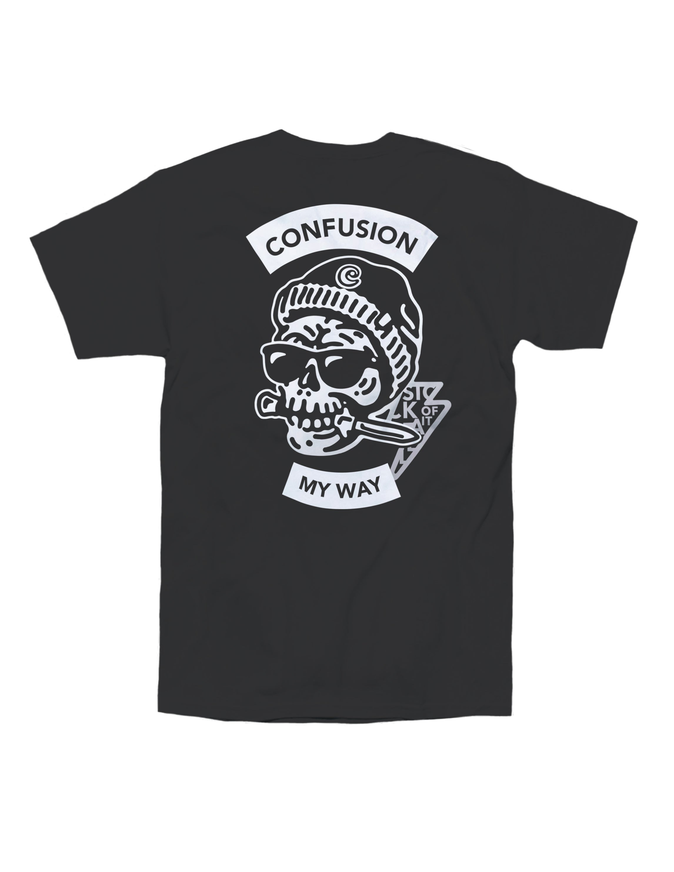 SKULL KNIFE BLACK TSHIRT