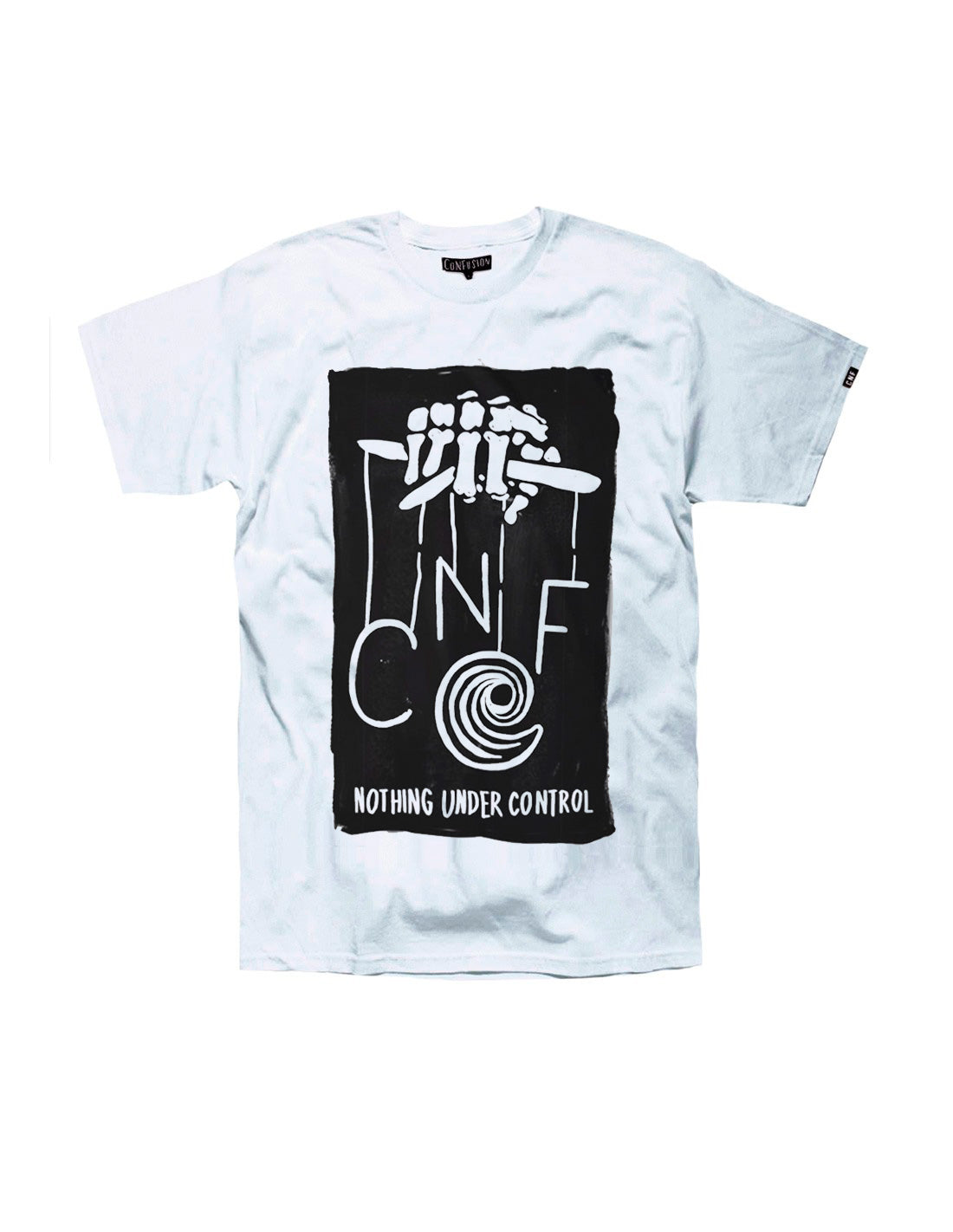 NO CONTROL WHITE TEE