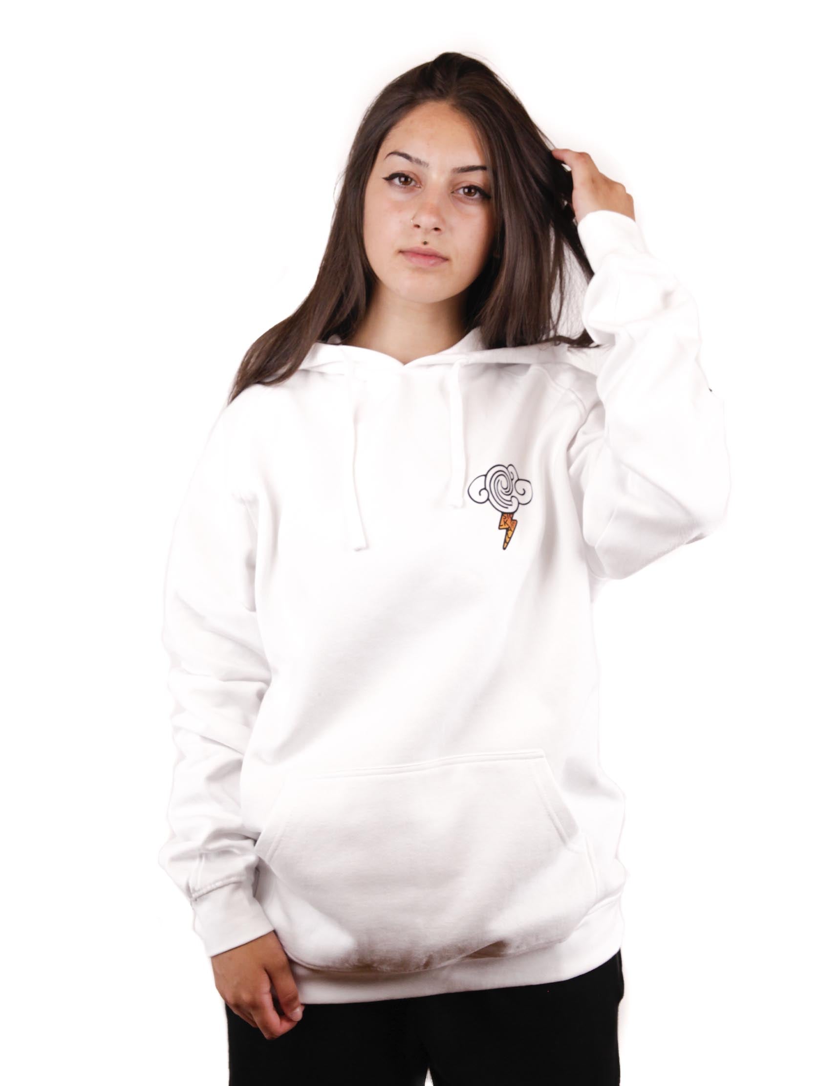 ANGER WHITE HOODIE