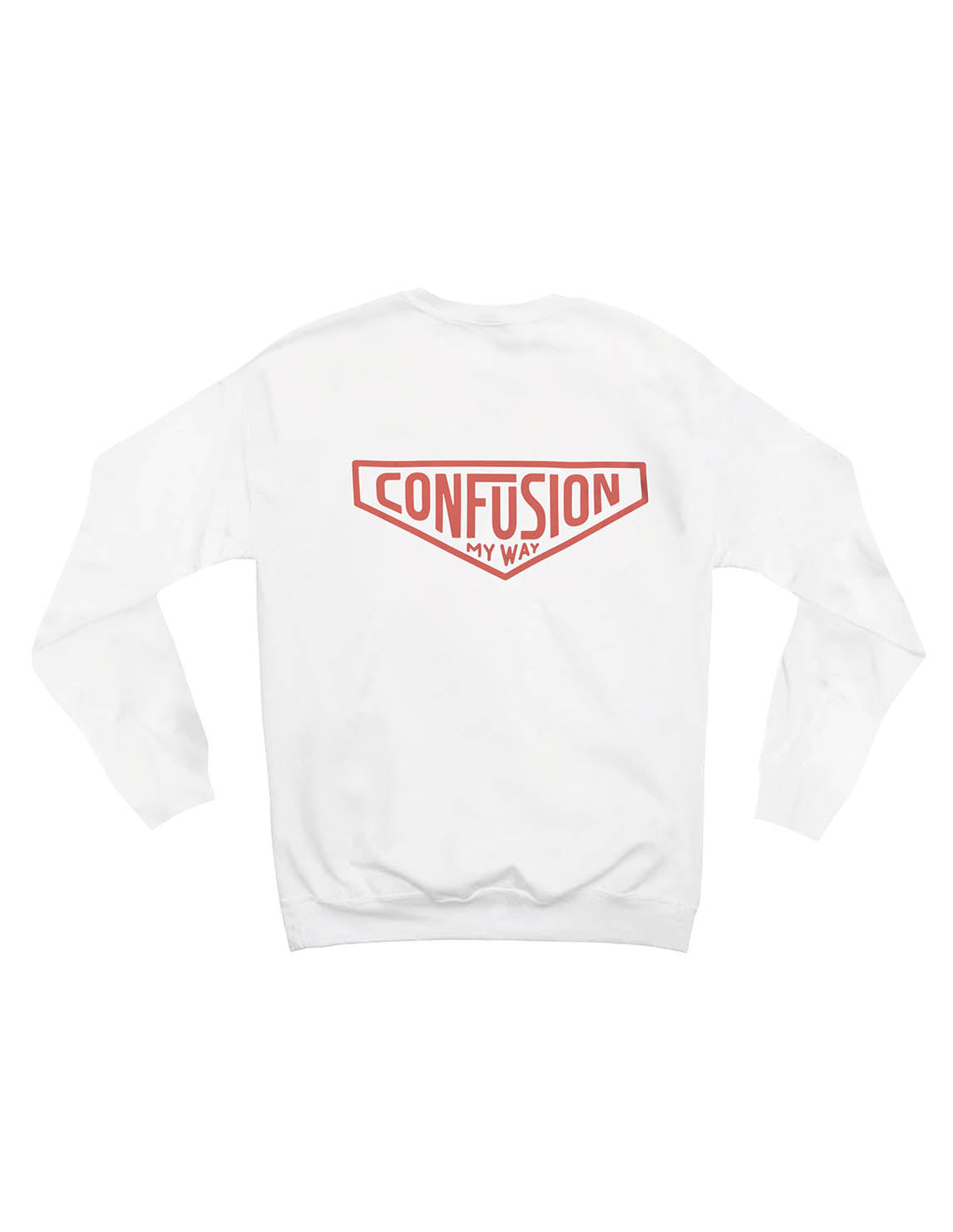 DEORSUM LOGO WHITE CREWNECK RED