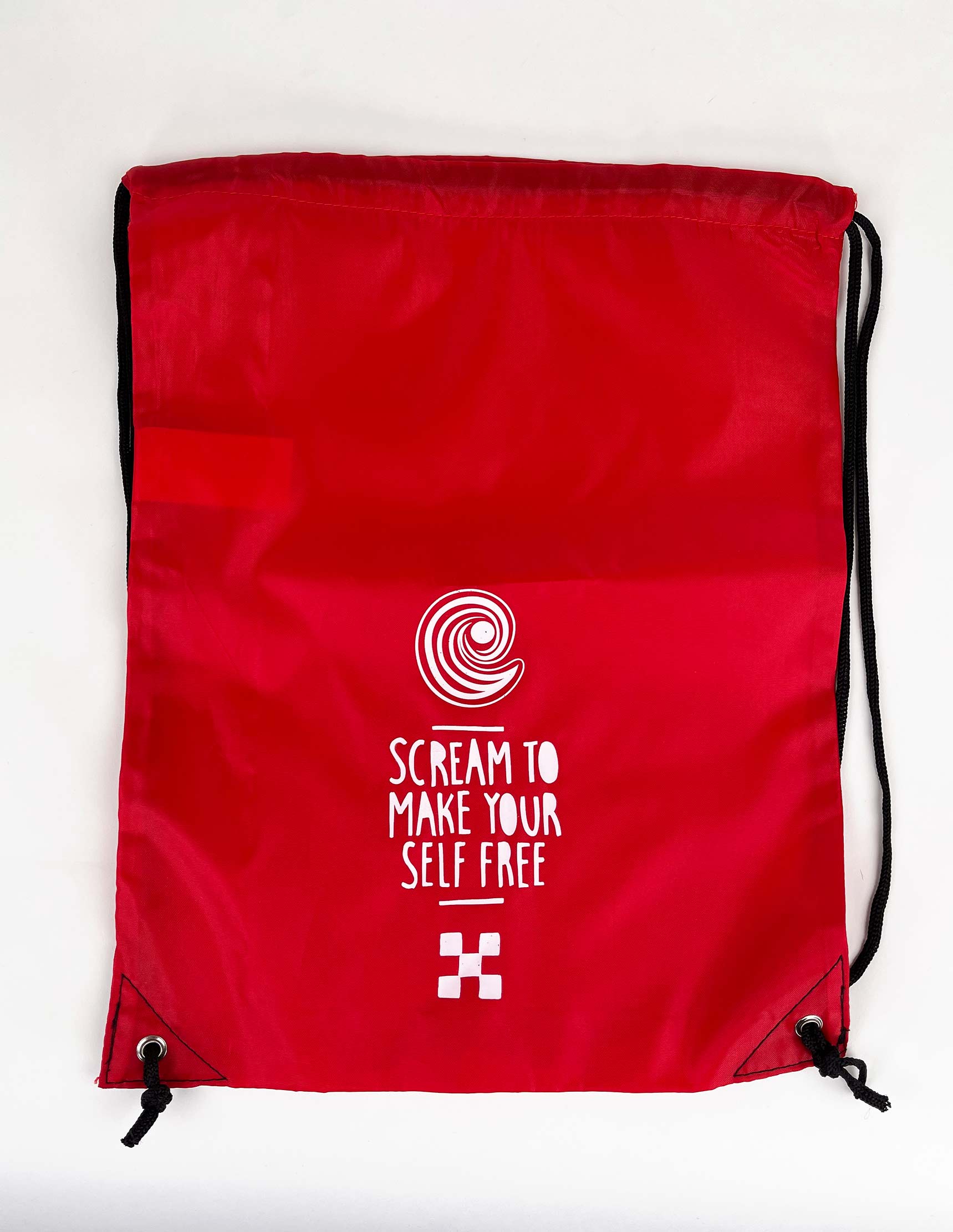 CORDS RED BAG SCREAM LOGO