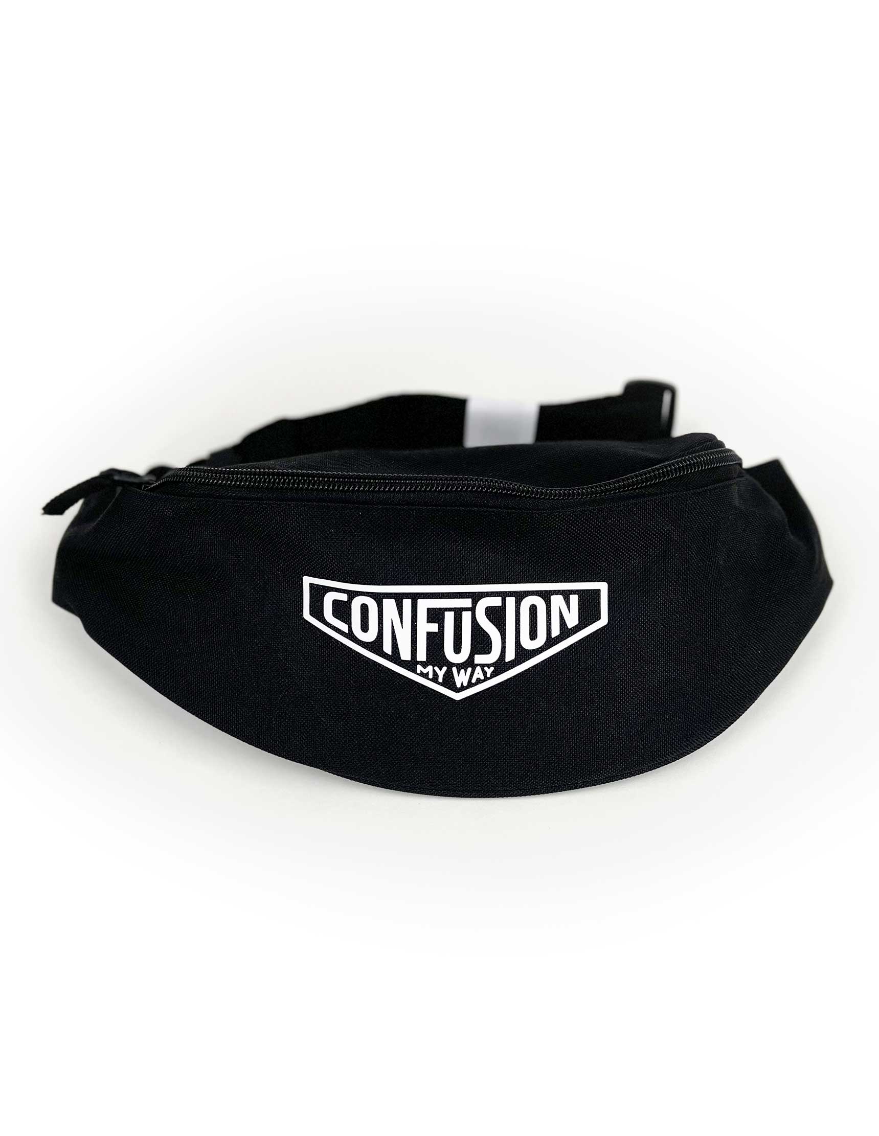 BELLYBAG BLACK DEORDUM LOGO CONFUSION