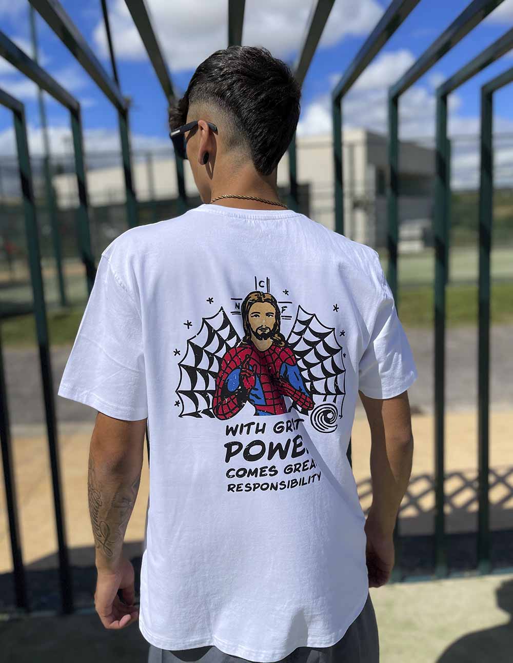 GREAT POWER WHITE TSHIRT