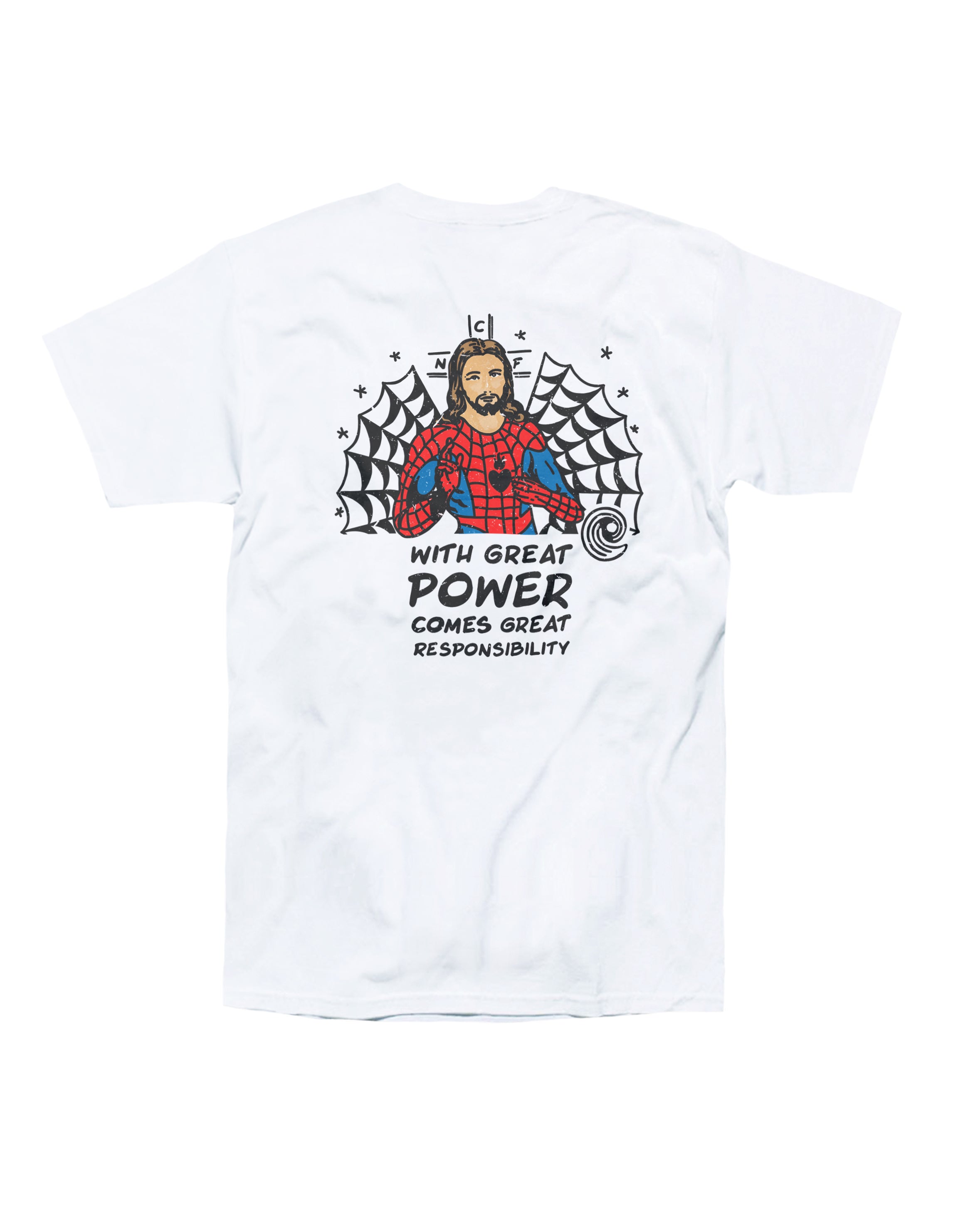 GREAT POWER WHITE TSHIRT