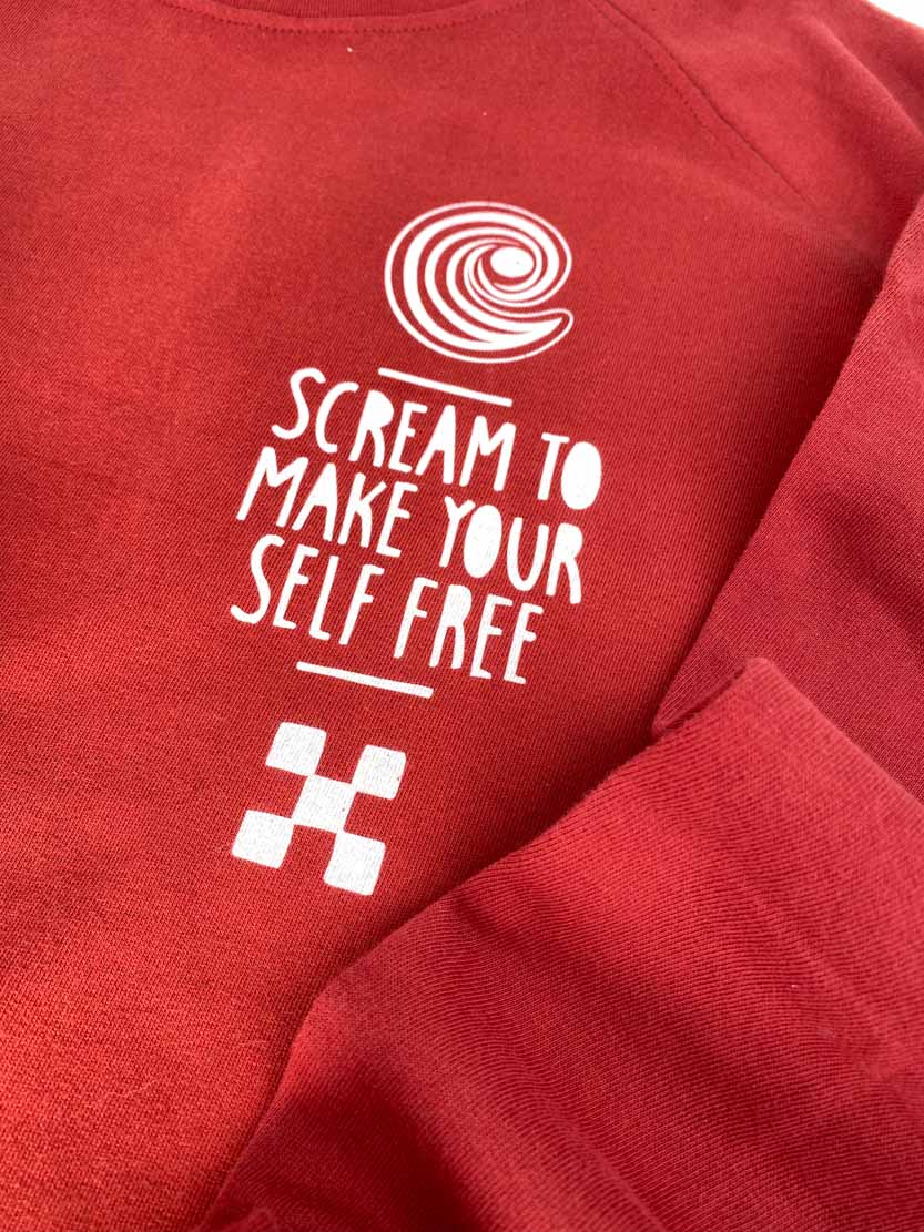 SCREAM CHEST TILE CREWNECK