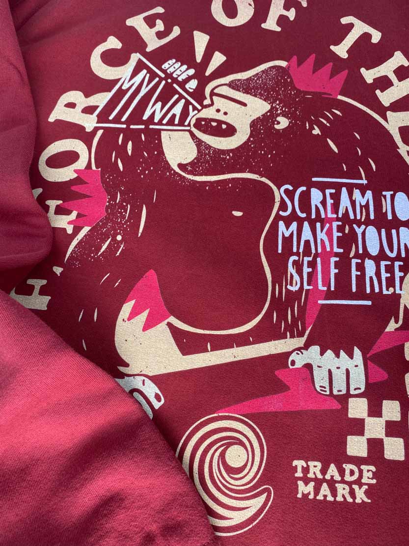 SCREAM CHEST TILE CREWNECK